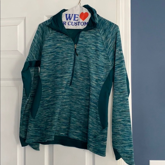 Columbia Blue & Green Half Zip - Picture 2 of 7